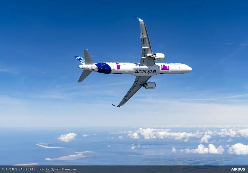 a321xlr first flight air to air 1 Airbus A321XLR ilk uçuşuna başladı